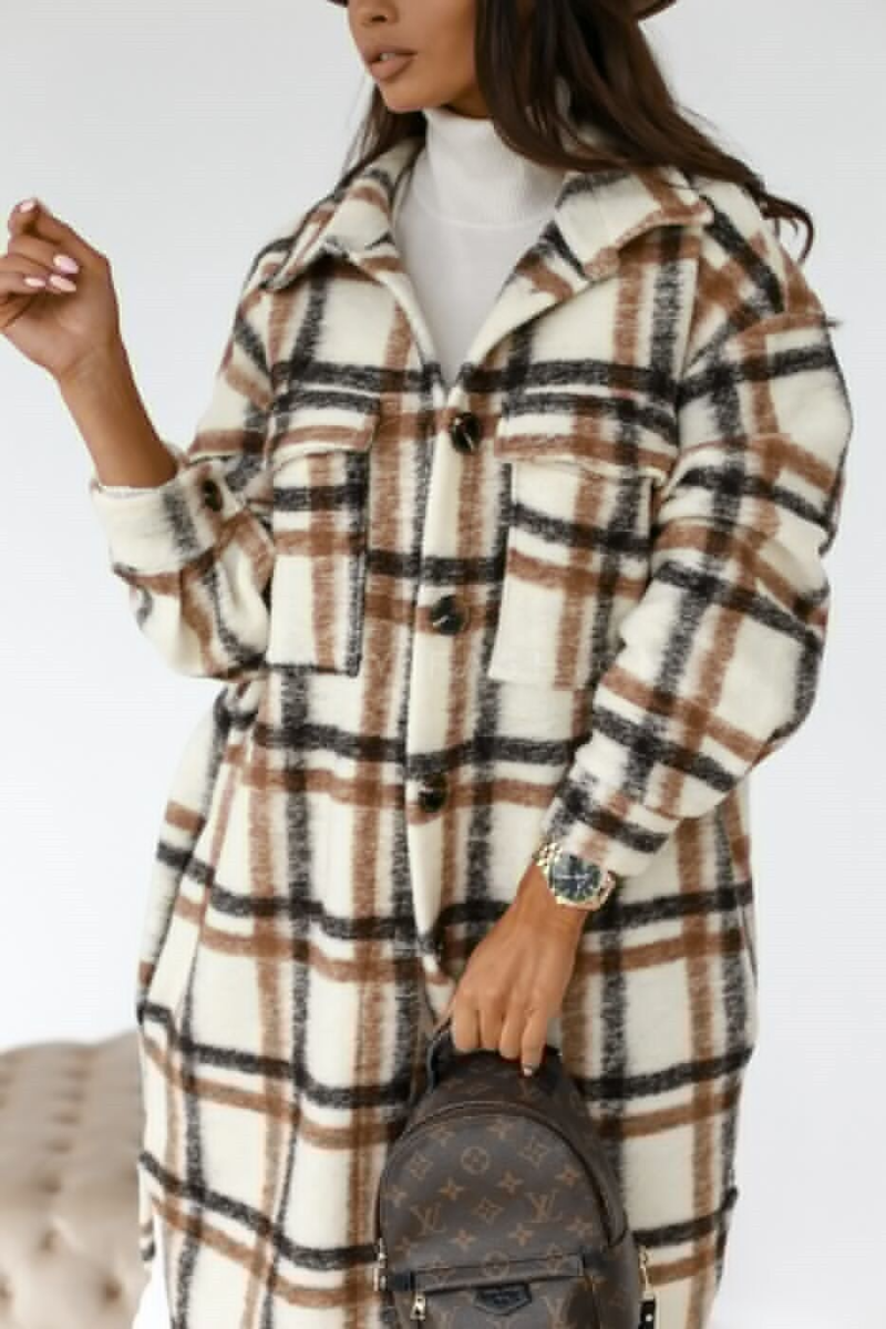 Plaid Color Block Shacket - Image 6