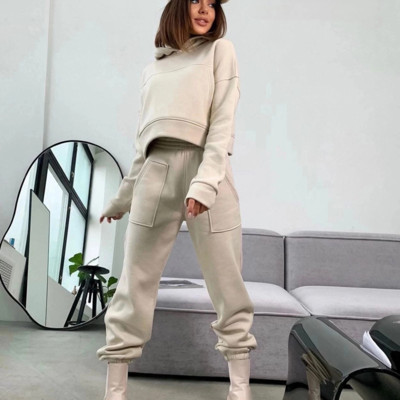 Cotton Blend Hooded Set - Image 8