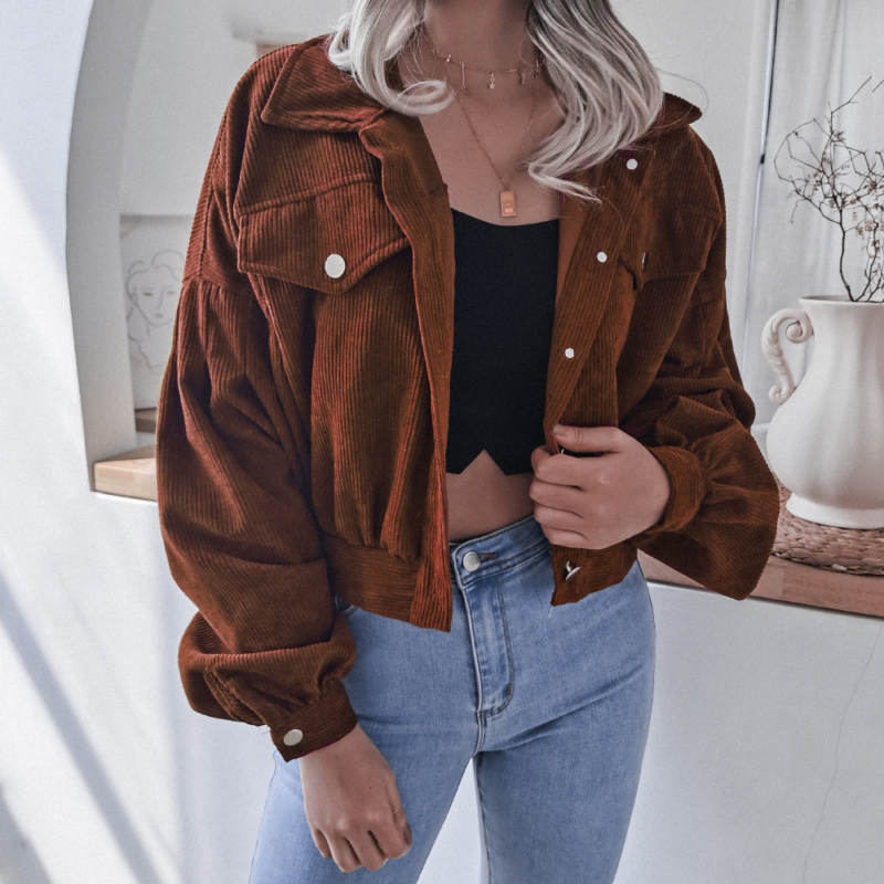 Corduroy Short Coat - Image 4