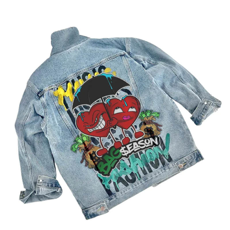 Cartoon Back Graffiti Jacket - Image 5