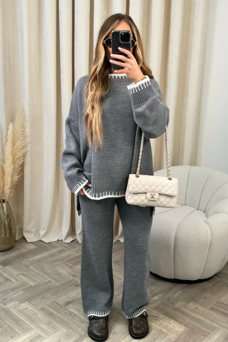 Loose Knitted Two Piece Set - Image 5