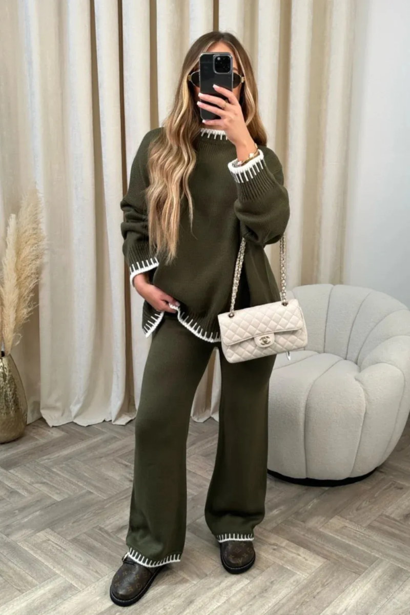 Loose Knitted Two Piece Set - Image 2