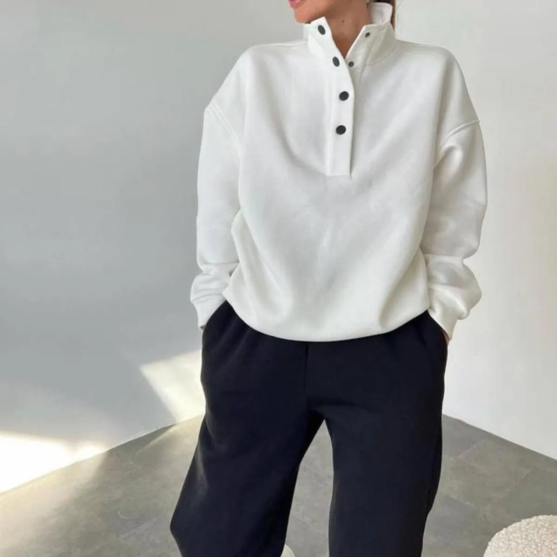 Solid Color Sweater Pant Set - Image 2