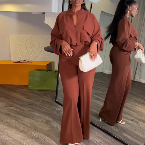 Double Pocket Two Piece Set