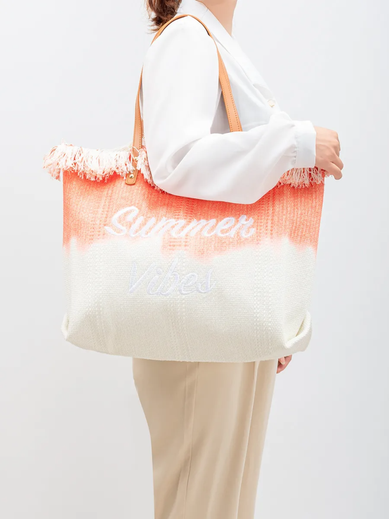 Holiday Bohemian Embroidered Tote Bag